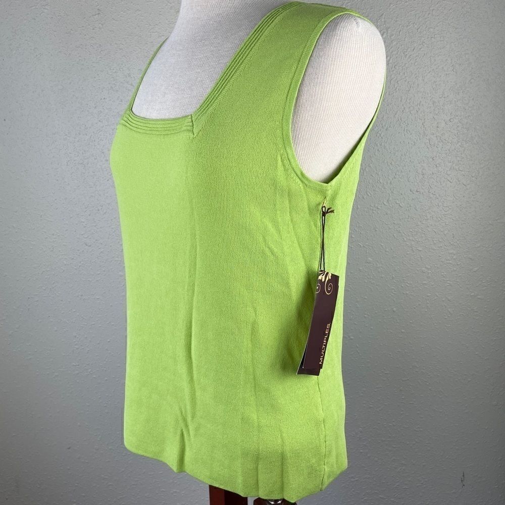 NWT Multiples Green Tank Top Size M - Picture 3 of 8